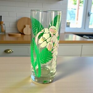 Libbey Tropical Green Palm Tom Collin’s glass,
One only, no flaws, 1960 - 1970
